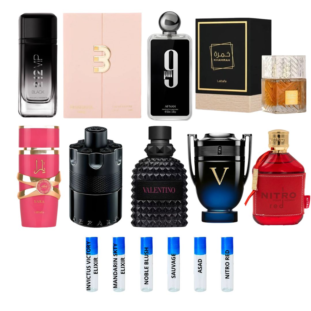 COMBO 9 PERFUMES+6 PROBADORES